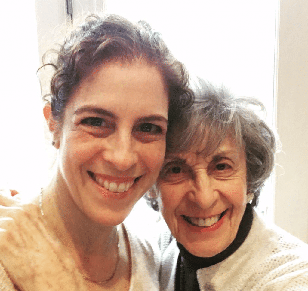 Sara Smeaton with her 93-year-old grandmother, Irene Goldstein.